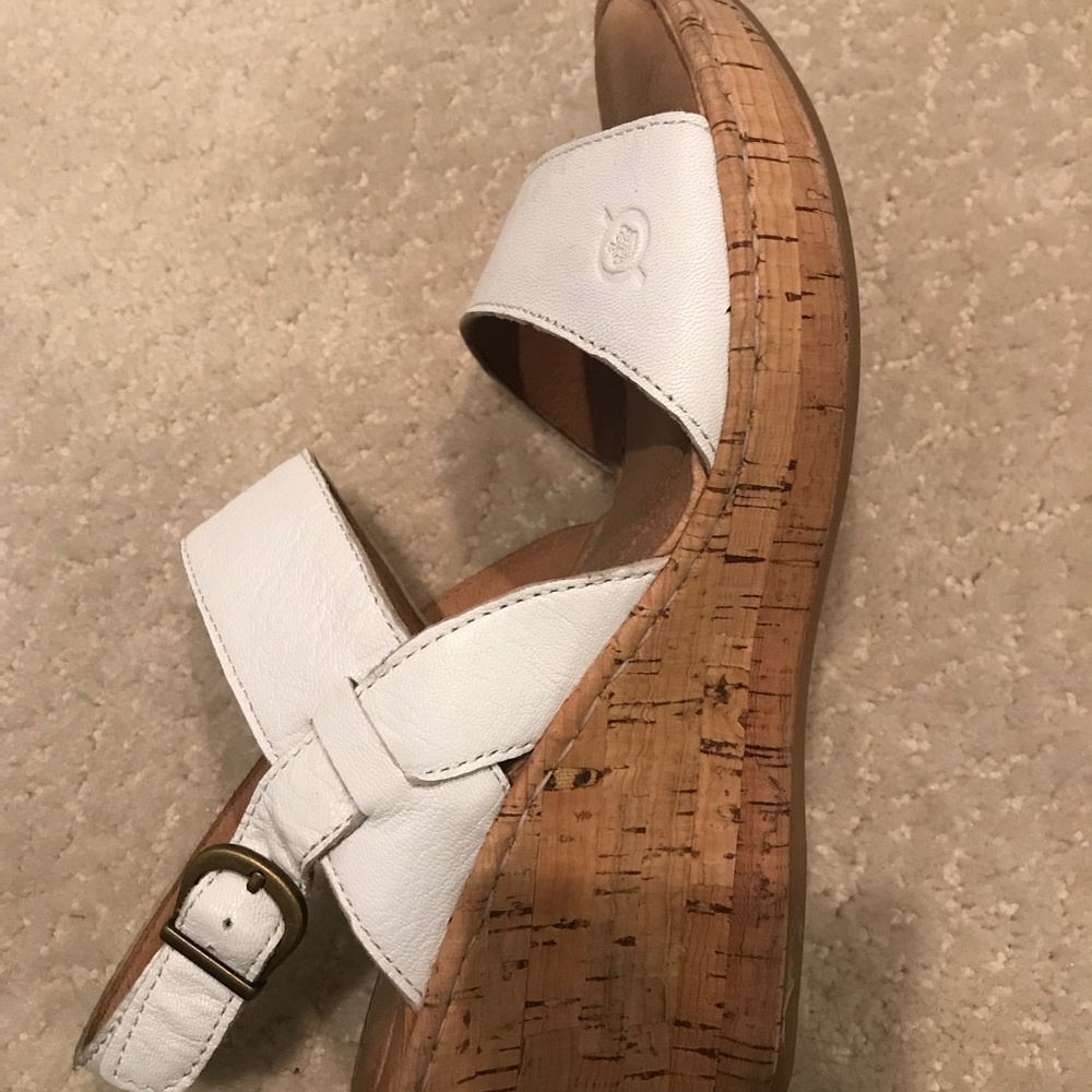 Born- hand crafted footwear- cork wedges